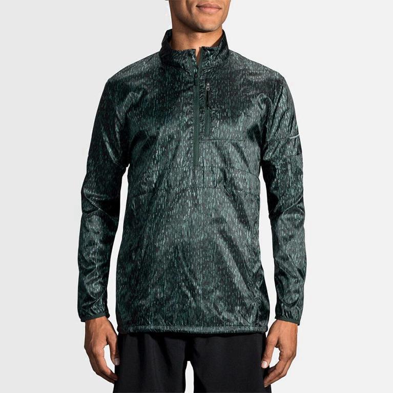 Brooks Lsd Pullover Jaquetas De Corrida Homem Verdes (13976MHKU)